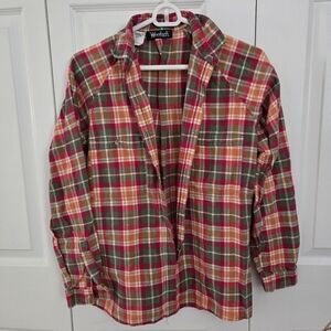 Vintage Woolrich Cotton Plaid Button Down Shirt